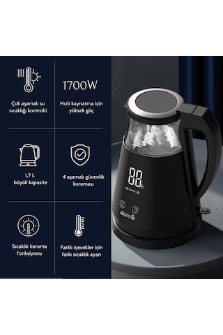 Deerma DEM-SH90W 1.7 L Dijital Isı Ayarlı Kettle