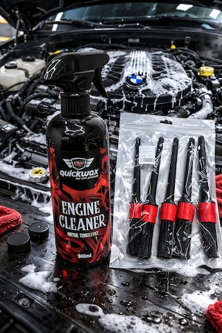 Motor Temizleyici Engine Cleaner 500ml + 5li Detay Fırçası