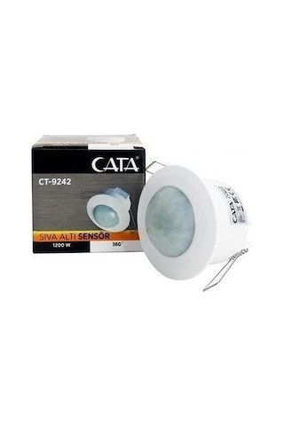 Cata Sıva Altı 360 Derece Hareket Sensörü Tavan Sensör Anahtarı Ct-9242