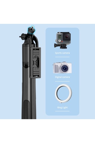 Q6 Katlanabilir Çok Fonksiyonlu Selfie Tripod Vlog Uzaktan Kumandalı 4 1 Android Ios Sku: Smg8690010064660