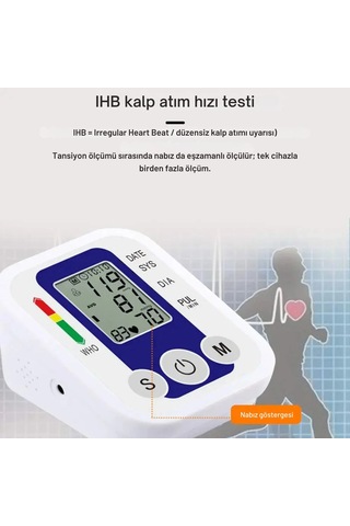 Shopytech Akıllı Üst Koldan Ölçer Tansiyon Aleti