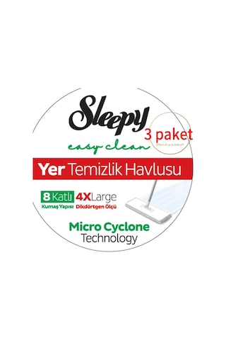 Yüzey Temizleme Havlusu, 4 Xl 8 Kat,3 Paket, Dayanıklı Özel Ambalaj Diğer