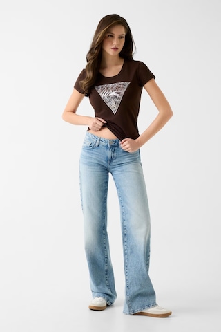 Guess Jersey Slim Fit Kadın T-shirt W6gı19k3042 Kahve