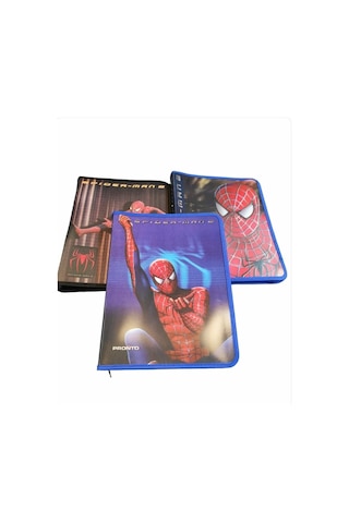 Pronto Spider-man Fermuarlı Öğrenci Klasörü Pp 4 Halka