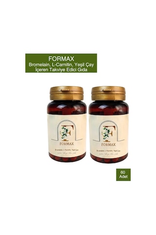 Formax Bromelain L-Carnitin Yeşil Çay İçeren Takviye Edici Gıda 60 Günlük