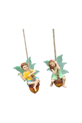 Pazly Reçine Peri Figürü Kız Homyl Dekor Çocuk Bahçe Asılı 2 Li