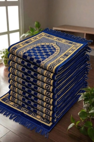 10 Adet Kadife Seccade Lacivert 70cmx110cm 400gr Hac Ve Umre Çok Renkli