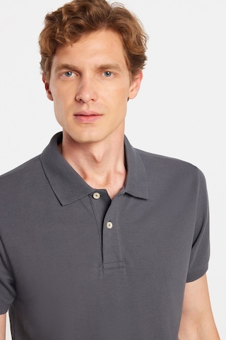 Tudors Erkek Slim Fit Dar Kesim Premium Seri %100 Pamuk Yumuşak Dokulu Merserize Gri Polo Yaka Tişört -50927