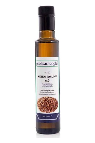Prof Saracoglu Soğuk Sıkım Keten Tohumu Yağı 250 ML