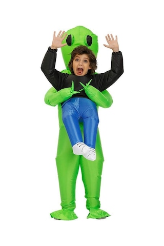 Uzaylı Şişme Takım Elbise Komik Cadılar Bayramı Kostümü