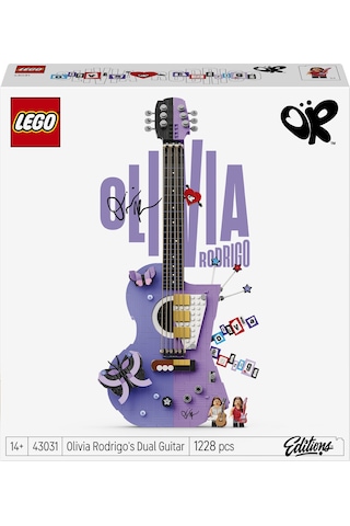 LEGO® Editions Olivia Rodrigo’nun İki Renkli Gitarı 43031 - 14 Yaş ve Üzeri için Minifigür İçeren Oyuncak Yapım Seti (1228 Parça)