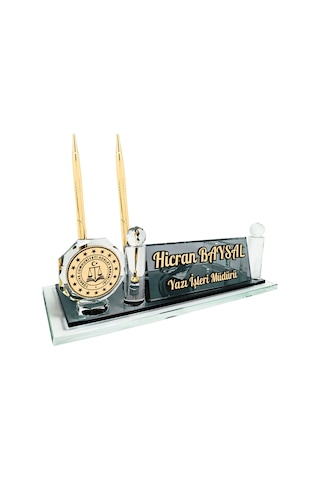 Sentez Adalet Bakanlığı Yazı İşleri Müdürü Masa İsimlik