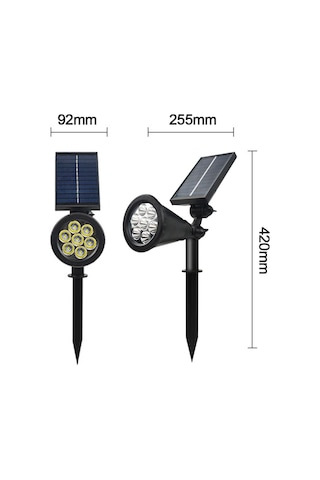 Güneş Enerjili Dış Mekan Spot Işığı Yeşil Yeşil