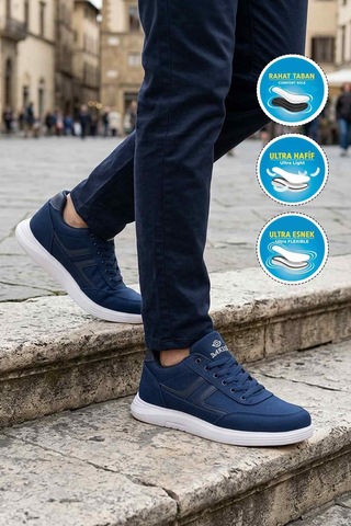 Mavi Tekstil Bağcıklı Erkek Casual Ayakkabı Çok Renkli