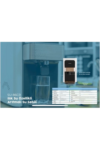 Woonjın Eversky Tezgah Üstü Su Arıtıcısı Su-86cr Arıtmax - Kurulum Alıcıya Aittir