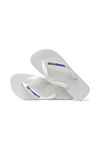 Havaianas Brasıl Logo Erkek Beyaz Terlik - 4110850