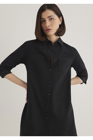 Mavi - Liz Koyu Gri Jean Elbise 130656-34926 Gri