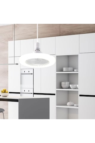 Trendooze Vantilatörü Tavan Suntek Sessiz Renk Modern Işık Çalışma 3 Qs Beyaz