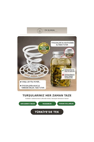 Fd Global Yaylı Plastik Seperatör Turşu, Zeytin, Peynir İçin Batırıcı Ayırıcı 10'lu Paket Şeffaf Şeffaf Fd Global Yaylı Plastik Seperatör Turşu, Zeytin, Peynir İçin Batırıcı Ayırıcı 10'lu Paket Şeffaf Şeffaf