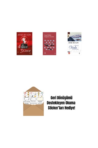 4 Gün 3 Gece + Everest Açıkhava 19 - Doğdum. Kızdım + Veda Midi Boy + Okuma Sticker'ları