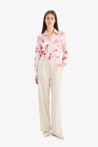 DeFacto Oversize Geniş Kalıp Desenli Saten Uzun Kollu Gömlek T6892AZ25SPER100