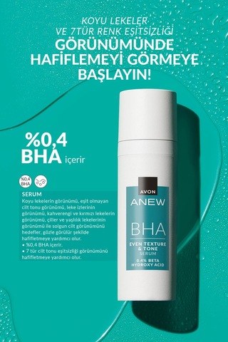 Anew Bha Cilt Tonu Görünümünü Düzgünleştiren Krem Serum Ve Ped Paketi