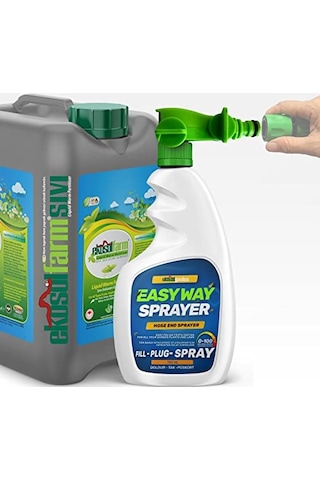 Ekosolfarm Ekosolfarm Sıvı Solucan Gübresi 10 Lt + Easyway Hortum Ucu Sprayer Ewb Çim Ve Tüm Bahçe Bitkilerine Uygun Sıvı Gübre Sku: Smgstke34f2f8e7e 0
