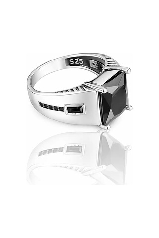 Nur Silver Gümüş Erkek Yüzük - Nur-yz83540