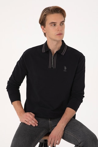 U.s. Polo Assn. Erkek Siyah Sweatshirt 50308927-vr046 Sıyah