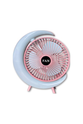S24 Taşınabilir Masaüstü Pembe Usb Fan