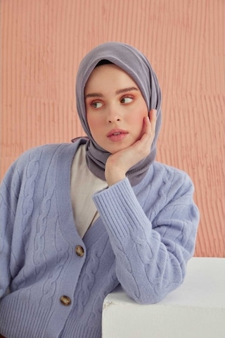 Miray Düz Pamuk Eşarp - Leylak Leylak