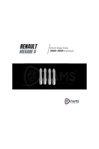 Renault Megane 2 Krom Kapı Kolu 4 Kapı 2002-2009 P.çelik Aksesuar