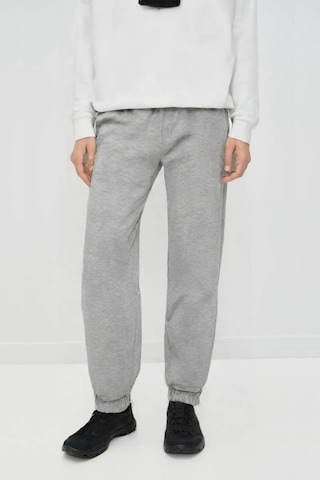 Sââde Kadın Standart Fit Beli Ve Paçası Lastikli Basic Jogger Eşofman Altı - 3 İplik Gri