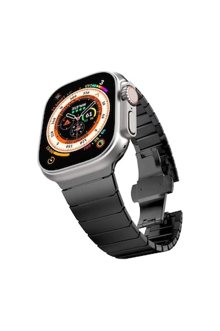 Wearfitpro Apple Uyumlu Watch Paslanmaz Çelik Bilezik Akıllı Saat Kordonu 45-49mm Series 7, 8, 9, 10, Se, Ultra