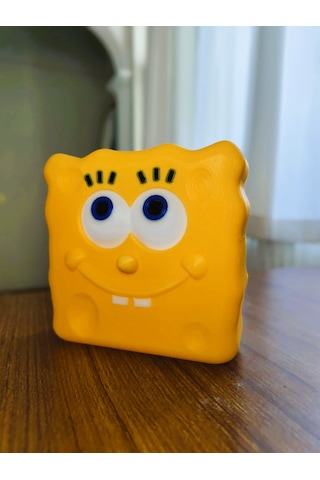 Sünger Bob Çocuk Priz Kapağı Hareketli Gözlü Dekoratif Güvenlik Kapağı 3d Baskı Pla -