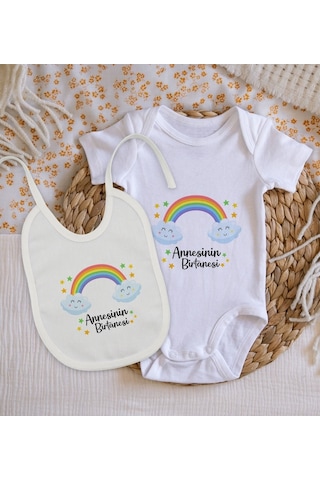 Bitmeyenkartus Bk Kids Annesinin Bir Tanesi Tasarımlı Bebek Body Zıbın Ve Mama Ö Çok Renkli