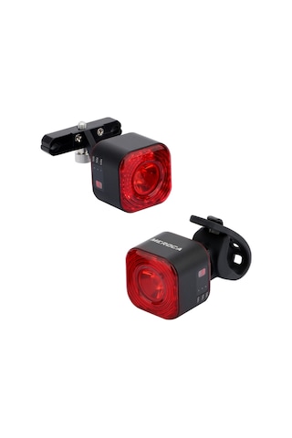 Meroca Xc02 Akıllı Işığa Duyarlı Fren İndüksiyon Arka Lambası Yastık Montajı Siyah Yastık Montajı