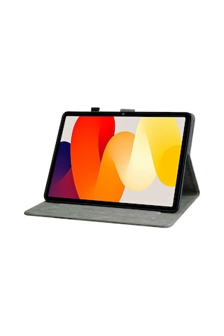 Ximistore9 Xiaomi Redmi Pad Se 11" İçin Lüks Deri Kılıf - Manyetik Kapatma, Şok Emici, Stand Fonksiyonu Ve Kart Slotu Mor