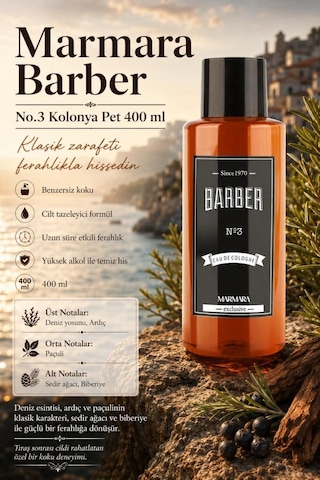 Marmara Barber Edc Kolonya No:3 400 Ml Dragon Amber