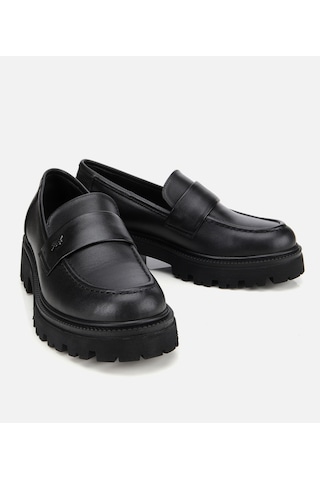 Hotiç Kadın Deri Siyah Yumuşak Dokulu Günlük Loafer 01ayh313620a100 Siyah