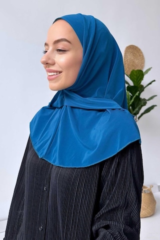Kahijab Çıtçıtlı Bone - İndigo - Standart İndigo