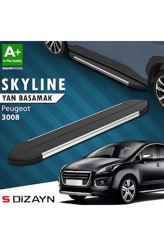 S-dizayn Peugeot 3008 Skyline Krom Yan Basamak 183 Cm 2009-2013 A+ Kalite