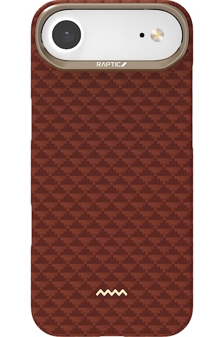 Apple Uyumlu iPhone 17 Air Kılıf M-safe Şarj Özellikli Raptic Aramid Skin Origin Serisi Kapak Kırmızı