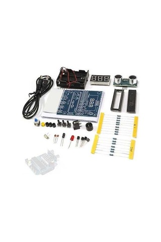 Tongxida Hc-sr04 Uzaktan Mesafe Ölçer Seti - Dijital Ekranlı Gerçek Zamanlı Gösterim, Buzzer Uyarı, Buton Ayarlı 0.01-4m