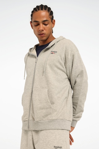 Reebok New Id Reg Fz Gri Erkek Eşofman Üstü 000000000102055716 Gri-kırmızı Gri - Kırmızı