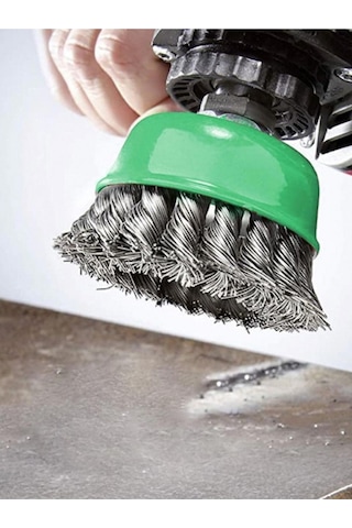 Çanak Fırça 75mm Burmalı Paslanmaz Telli M14 Vidalı Era10169 Eratool