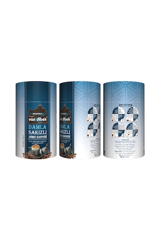 Damla Sakızlı Van Dibek Kahvesi Silindir Kutu 250 Gr. Geleneksel