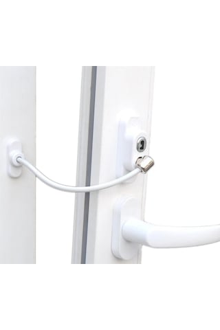 Çelik Halatlı Pvc Kapı Pencere Kilidi +550 Kg