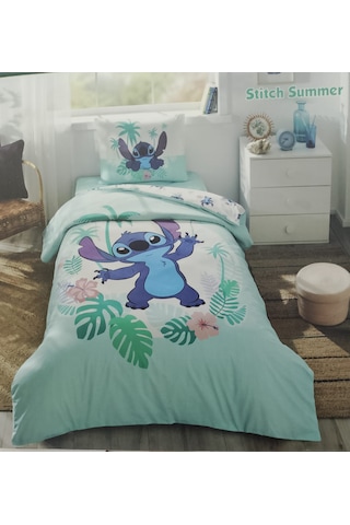 Özdilek Tek Kişilik %100 Pamuk Nevresim Tak. Mint Stitch Summer