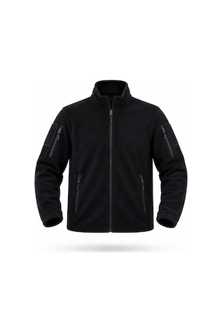 Sıngle Sword Erkek Taktik Askeri Siyah Polar Hırka Fermuarlı Outdoor Günlük Sıcak Tutan Üst Giyim Mont Ceket 3xl Siyah - 69917500 Siyah